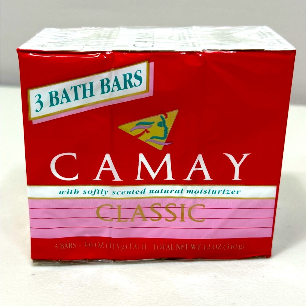 Camay Soap Pink Classic Softly Scented Beauty Bar Pack of 3 P&G - Discontinued